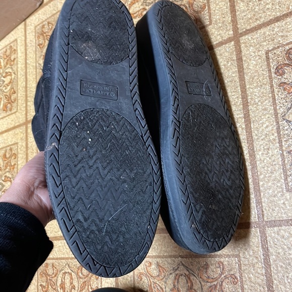 Airwalk Boots Womens 12 Short Winter Snow Boot Black Faux Suede Wedge Slip On - Picture 5 of 5